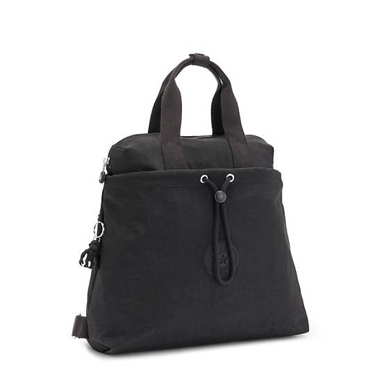 Kipling Goyo Medium Backpack Tote Handbag Black Noir | AU 1270WN